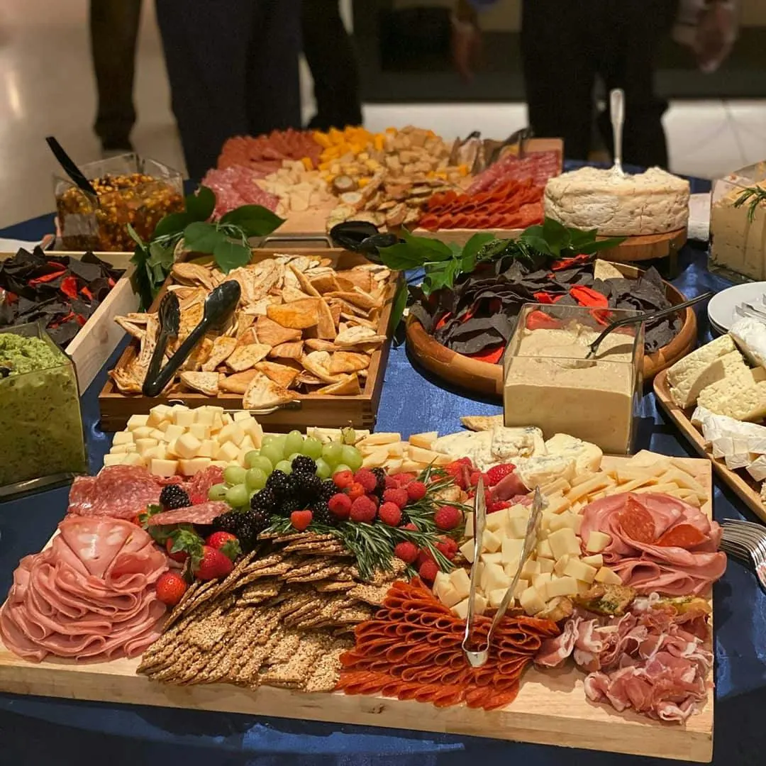 Charcuterie and cheese spread